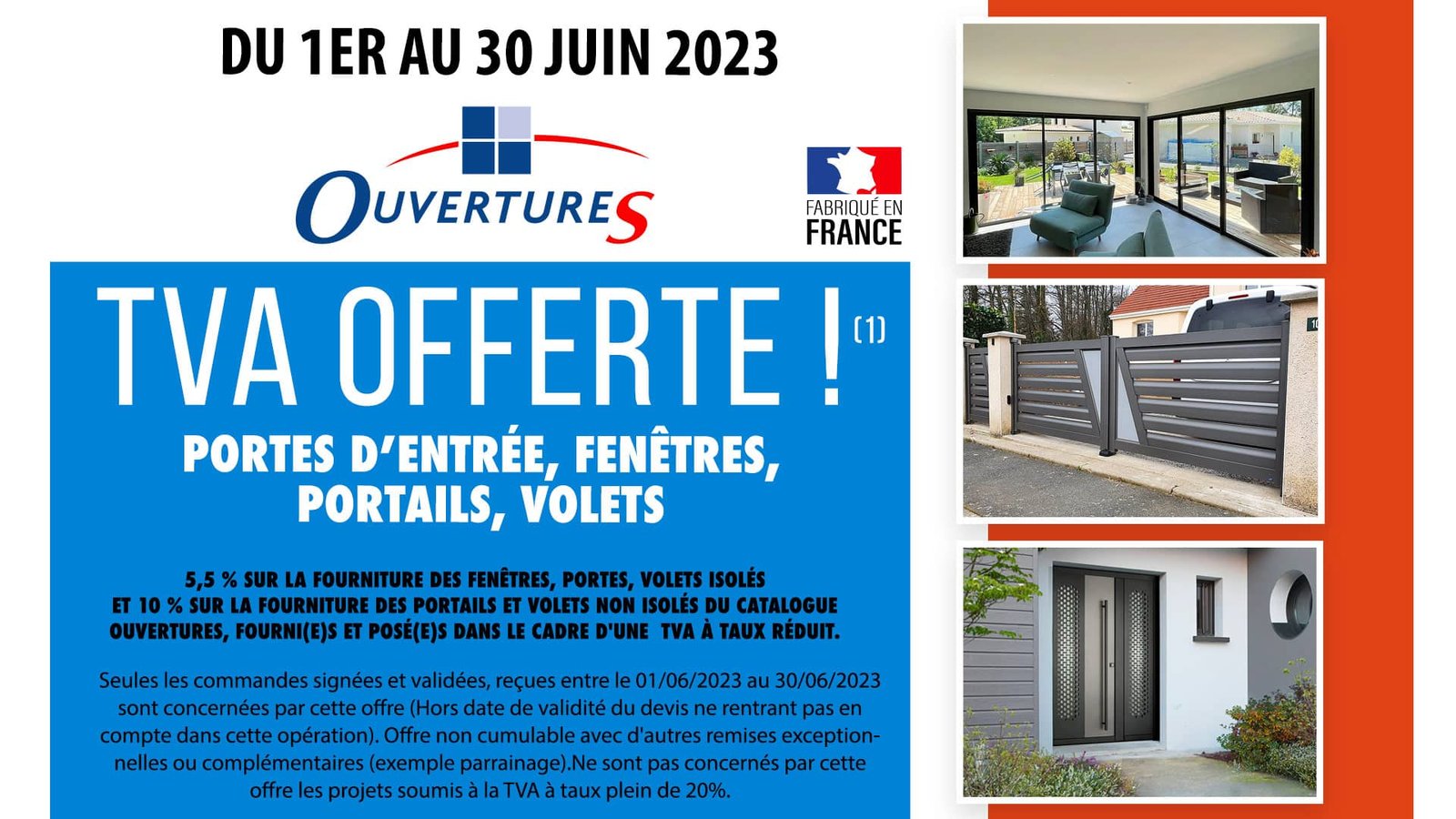 porte et fenetre tva offerte